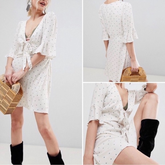 FREE PEOPLE All Yours Polka Dot Mini Dress - Picture 2 of 10